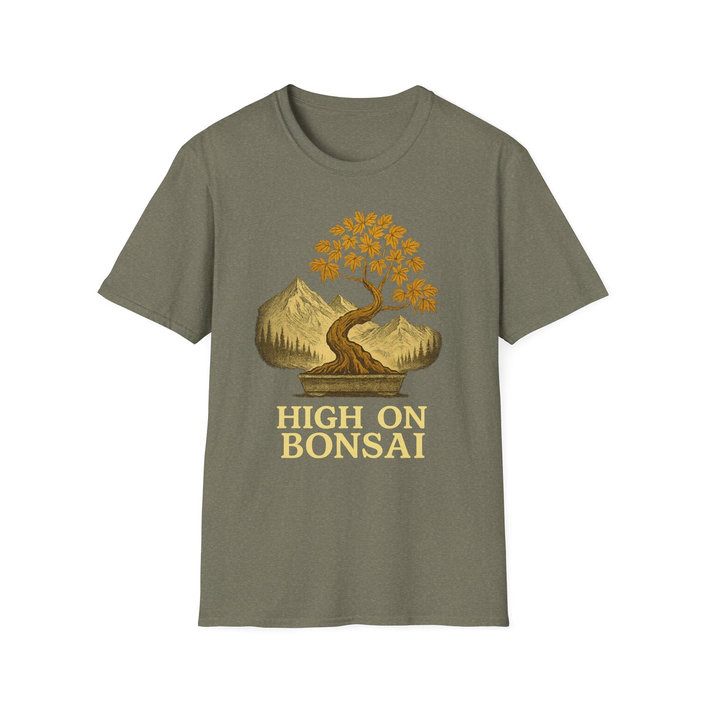 High on Bonsai Colorado Mountain Landscape Unisex Tee