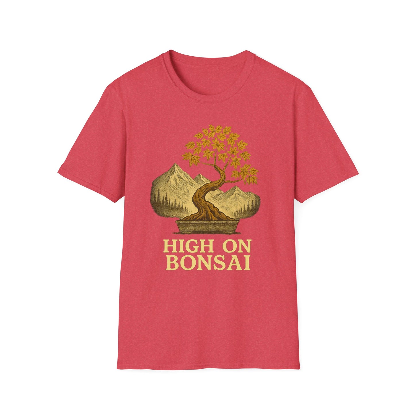 High on Bonsai Colorado Mountain Landscape Unisex Tee