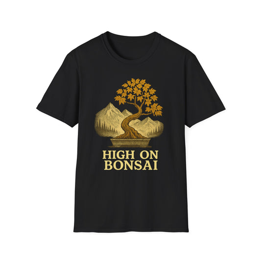 High on Bonsai Colorado Mountain Landscape Unisex Tee